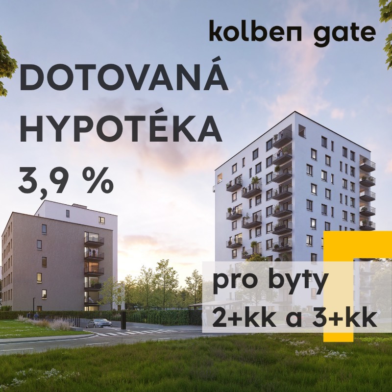 Dotovaná hypotéka 3,9 % pro byty 2+kk a 3+kk